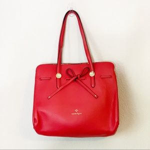 Nanette Lepore Arabella Red Shoulder Bag Tote